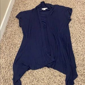 Junior XL Navy short sleeve t shirt like cardigan